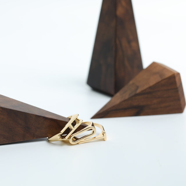 Piece by Piece Letter Ring