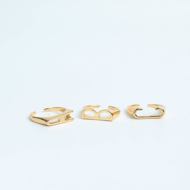 Piece by Piece Letter Ring
