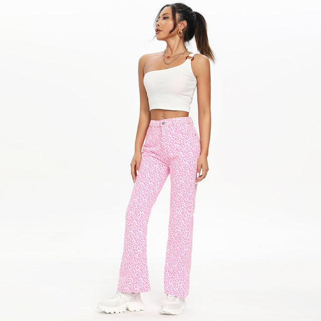 Cutie In The Wild Pink Leopard Pants