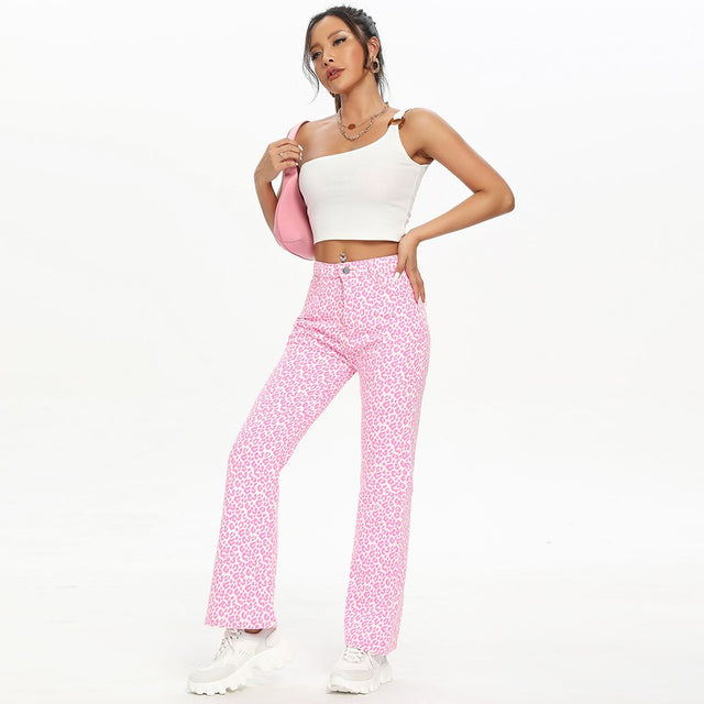 Cutie In The Wild Pink Leopard Pants