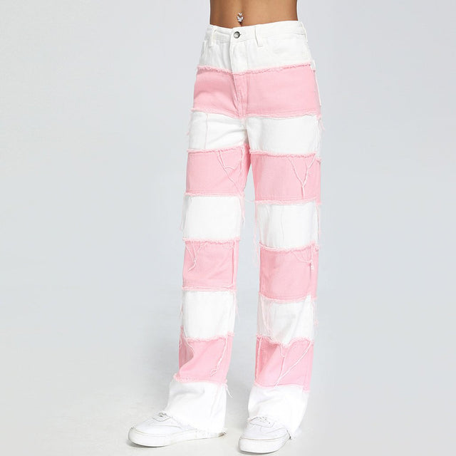 Bubble Gum Baddie Striped Pants