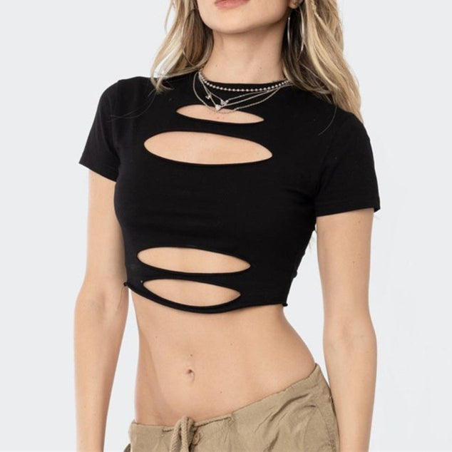 Torn In Pieces Crop Top