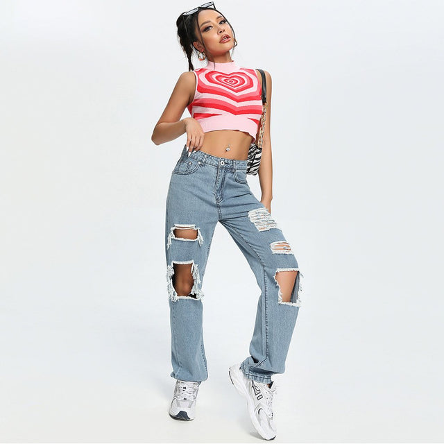 Oh Loosin' Up Ripped Jeans (Blue)