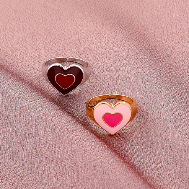 Hearts In Heart Groove Ring