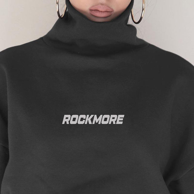 RockMore Warm Welcome Turtleneck Crop Sweater