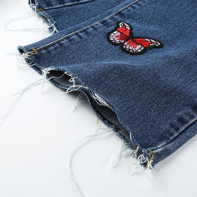 Bella Butterfly Collection High Waisted Jeans