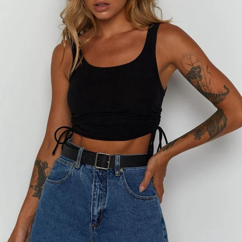 String Me Along Ripped Crop Tank Top – Empty Soda