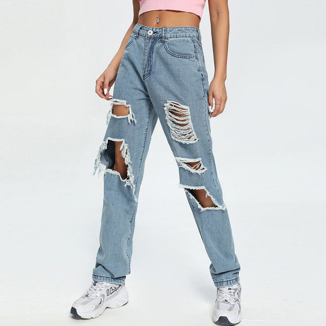 Oh Loosin' Up Ripped Jeans (Blue)