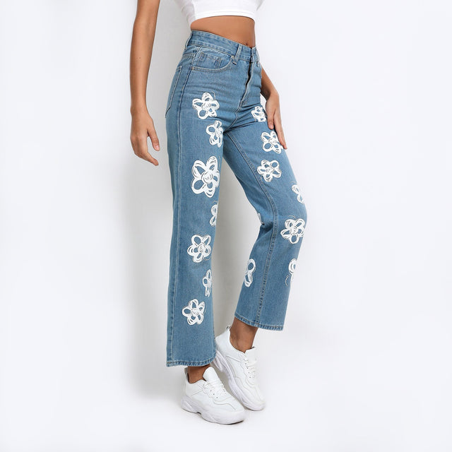 Funky Flowers Jeans
