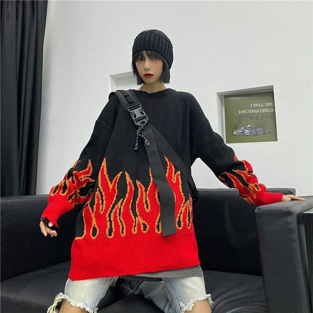 Wendy Old Flame Oversized Sweater