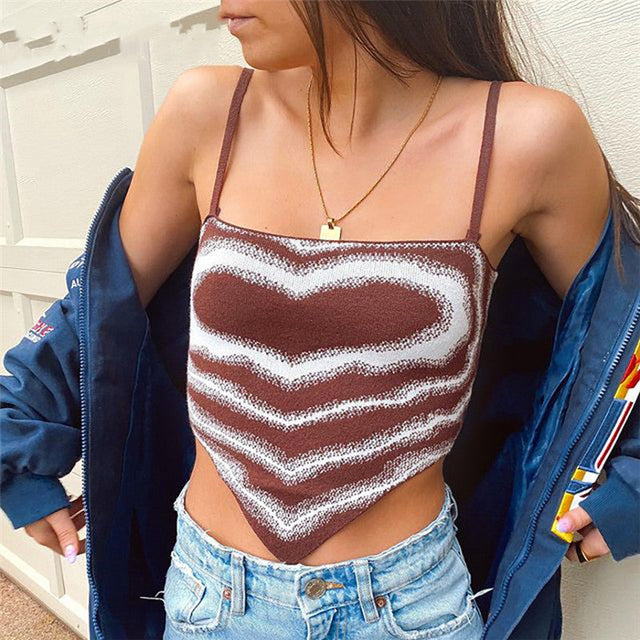 Hazy Hearts Crop Top