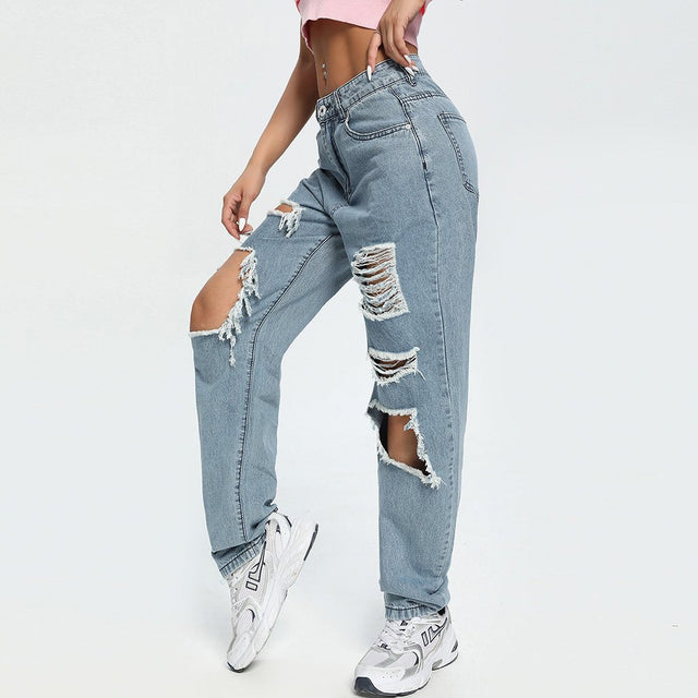 Oh Loosin' Up Ripped Jeans (Blue)