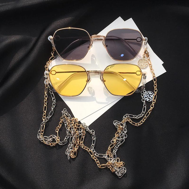G-MA Chained Vintage Sunglasses