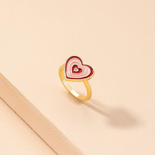 Warm Hypnotic Heart Ring