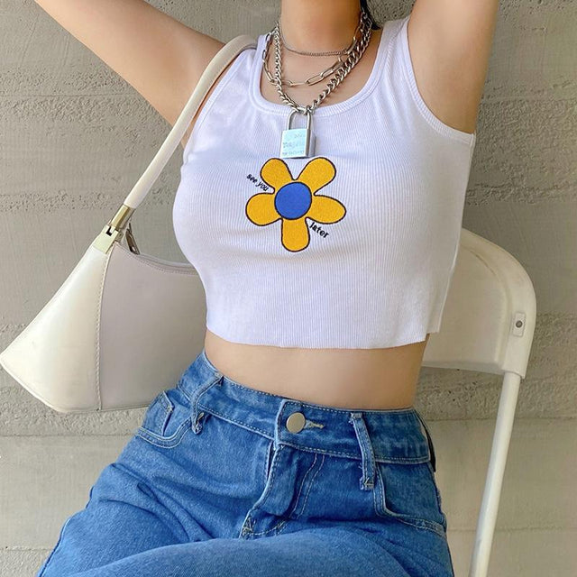 Daisy See U Later Crop Top