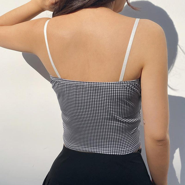 Your Picnic Date Lace Lined Crop Top