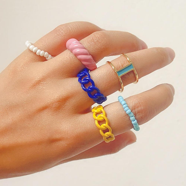 Confectionary Crush Ring Set