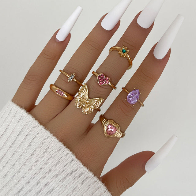 In Love With It All Ring Set
