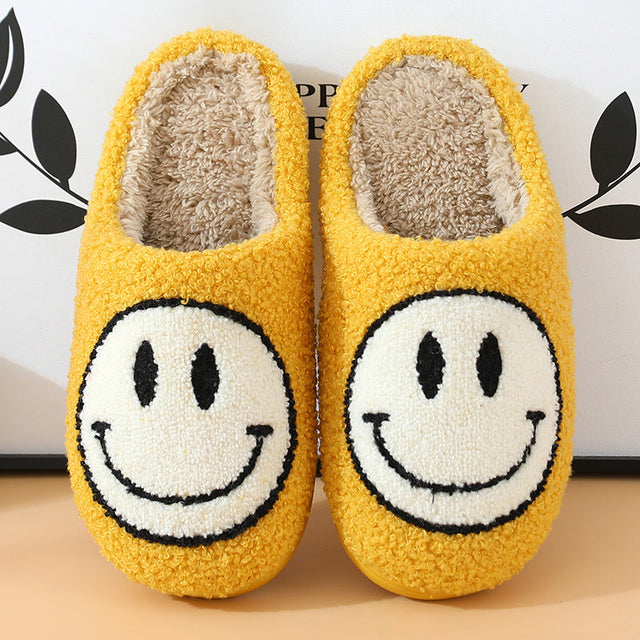 All Smiles Fuzzy Slippers
