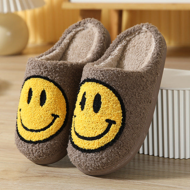 All Smiles Fuzzy Slippers