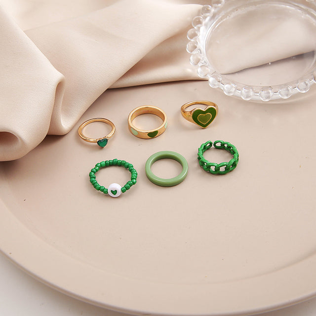 Green With Envy Ring Set