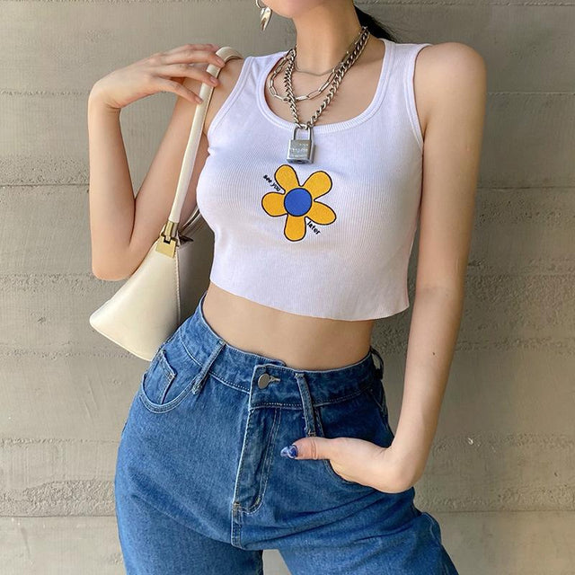 Daisy See U Later Crop Top