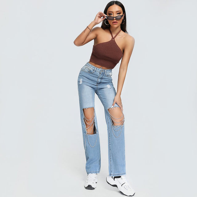 Won't Back Down Torn High Waisted Jeans